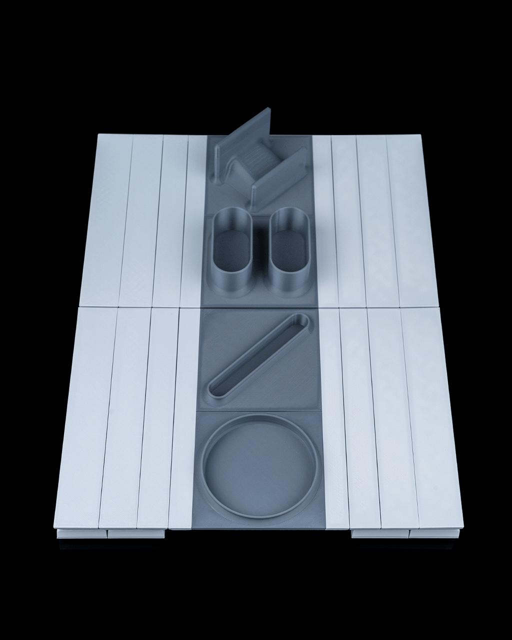 Organizzatore per Bracciolo del Divano Gaming con Porta Controller, Porta Smartphone e Porta Bicchiere – Stampato in 3D
