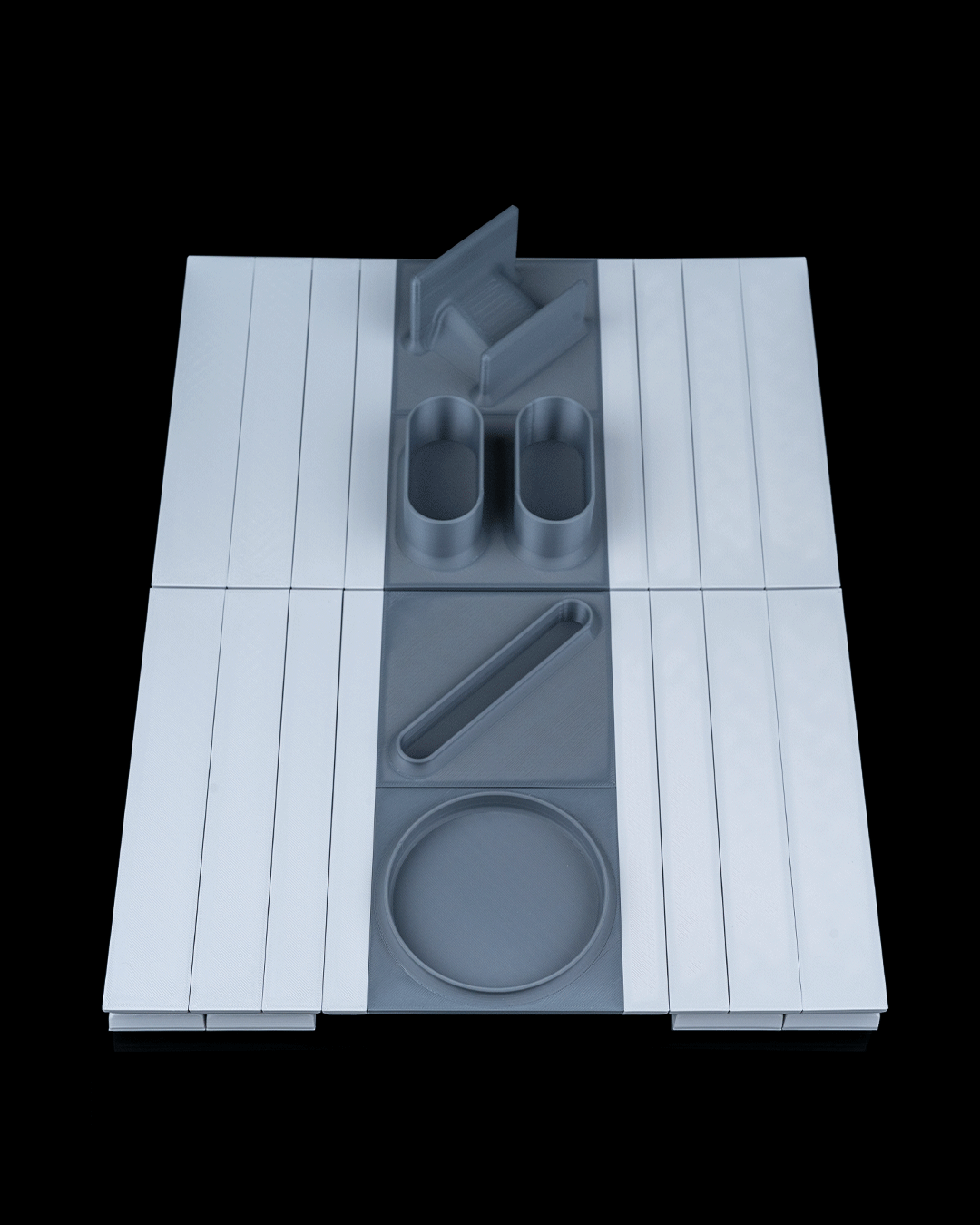 Organizzatore per Bracciolo del Divano Gaming con Porta Controller, Porta Smartphone e Porta Bicchiere – Stampato in 3D
