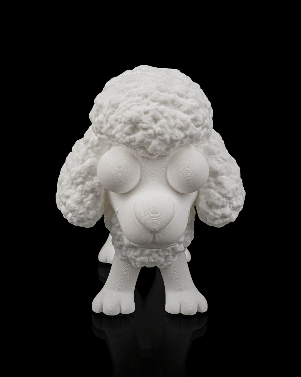 Porta Carta Igienica Barboncino – Porta Rotolo Divertente Stampato in 3D | Decorazione Bagno