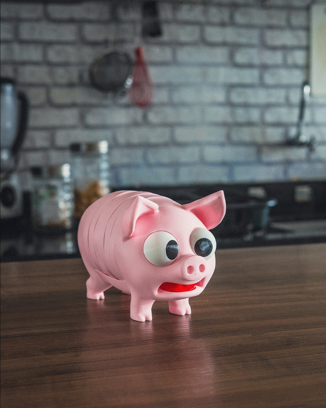 Sottobicchiere Maialino “Pork Chop” – Porta Bicchiere Divertente Stampato in 3D