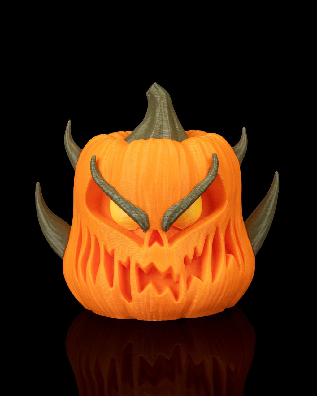 Kit 3 Zucche Demoniache Halloween in Stampa 3D – Decorazione Horror