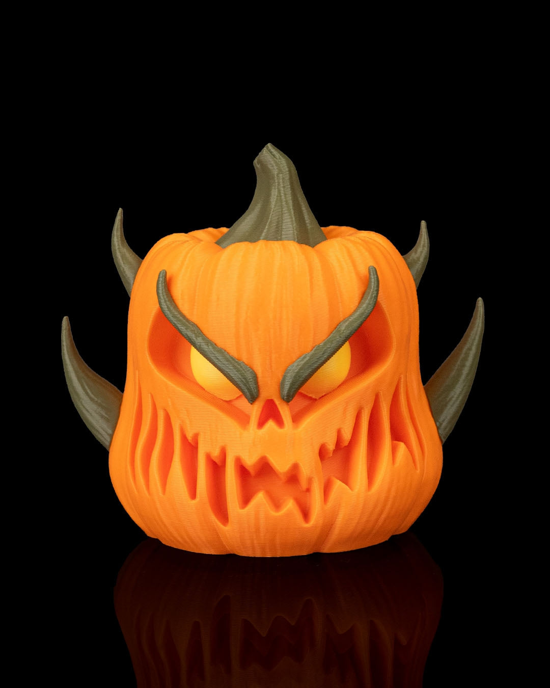 Kit 3 Zucche Demoniache Halloween in Stampa 3D – Decorazione Horror