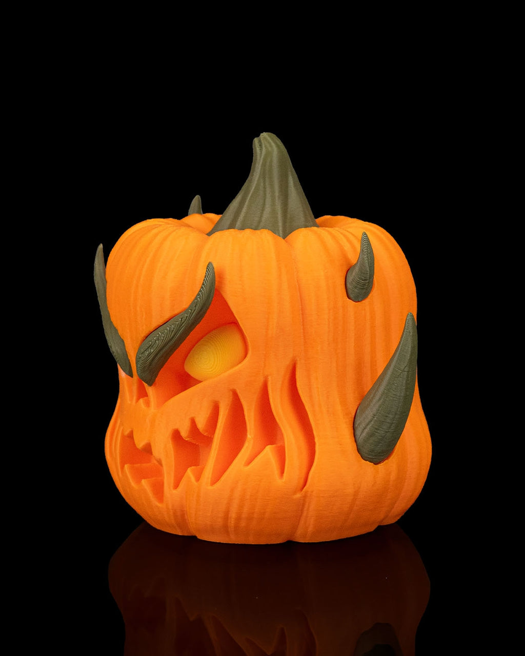 Kit 3 Zucche Demoniache Halloween in Stampa 3D – Decorazione Horror