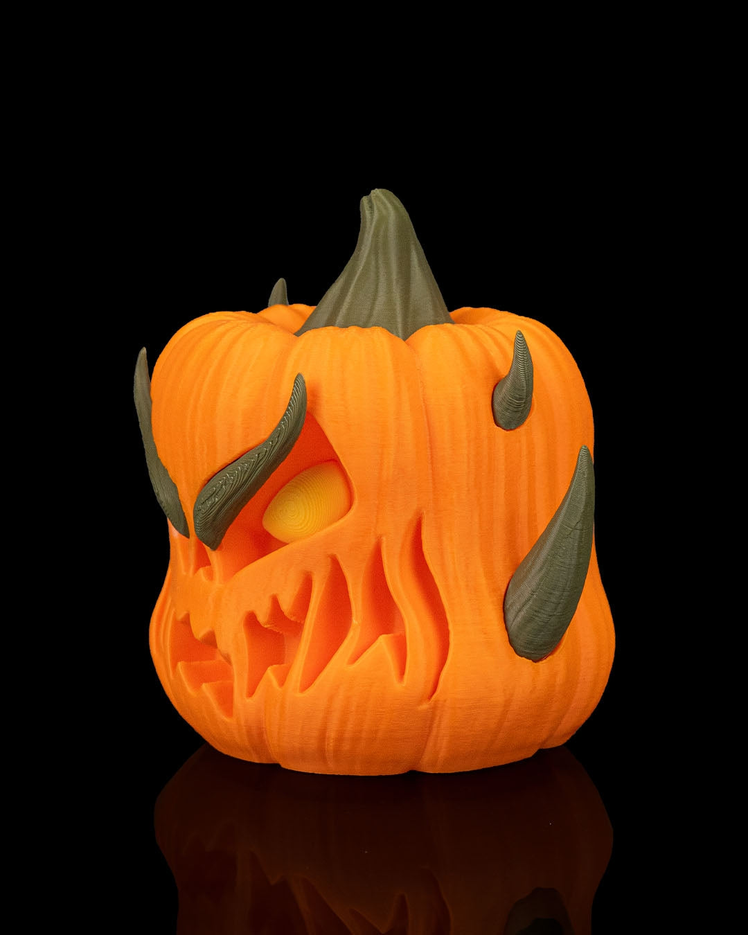 Kit 3 Zucche Demoniache Halloween in Stampa 3D – Decorazione Horror