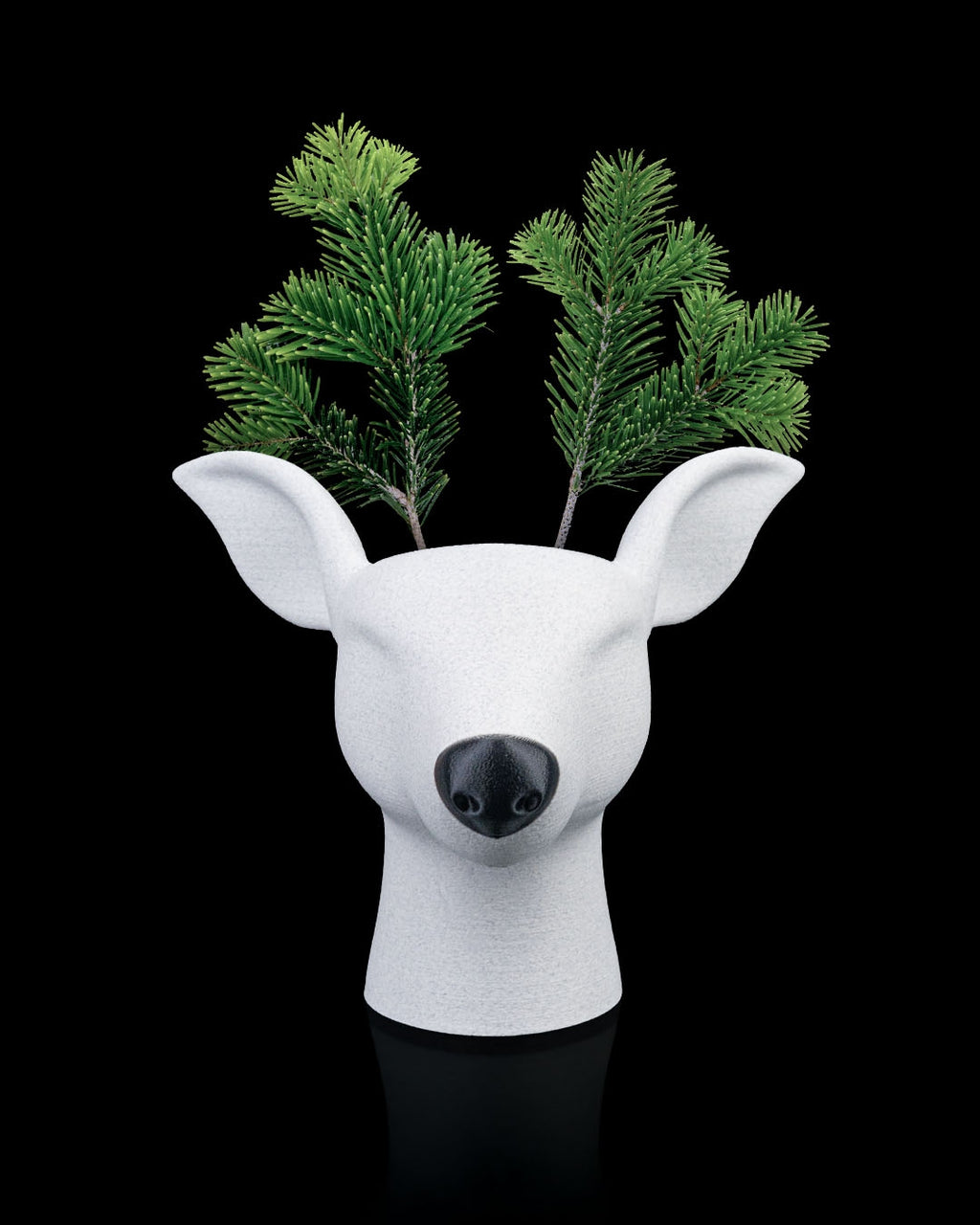 Vaso Testa di Cerbiatto 3D – Portapiante Decorativo Moderno | 22 cm