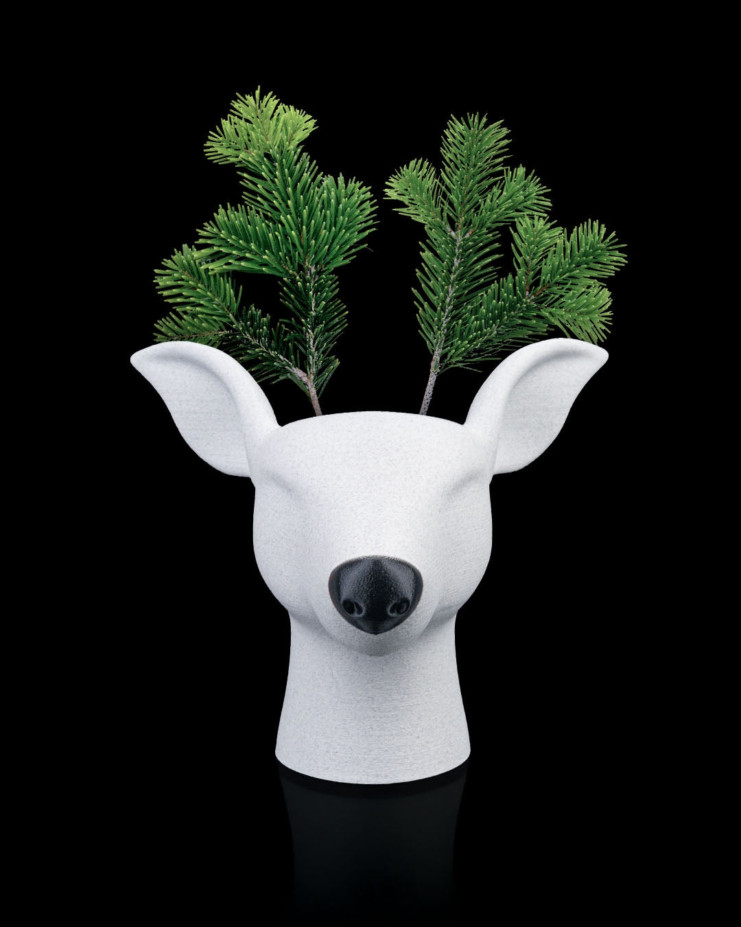 Vaso Testa di Cerbiatto 3D – Portapiante Decorativo Moderno | 22 cm