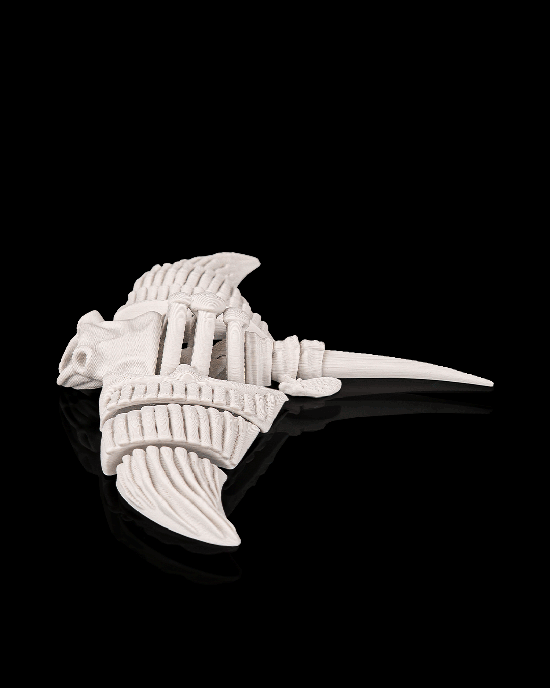 Manta Scheletro Articolata – Razza Marina Flessibile Stampata in 3D