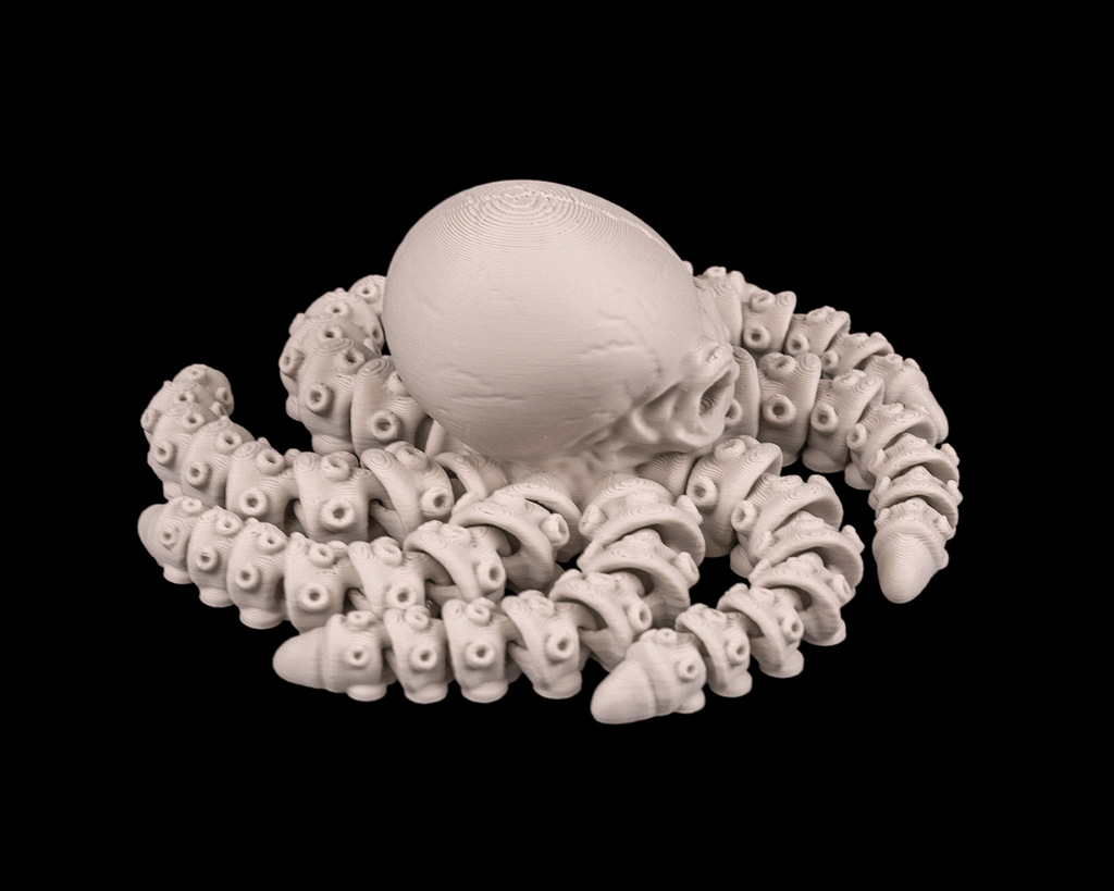 Polpo Scheletro Articolato – Creatura Marina Flessibile Stampata in 3D
