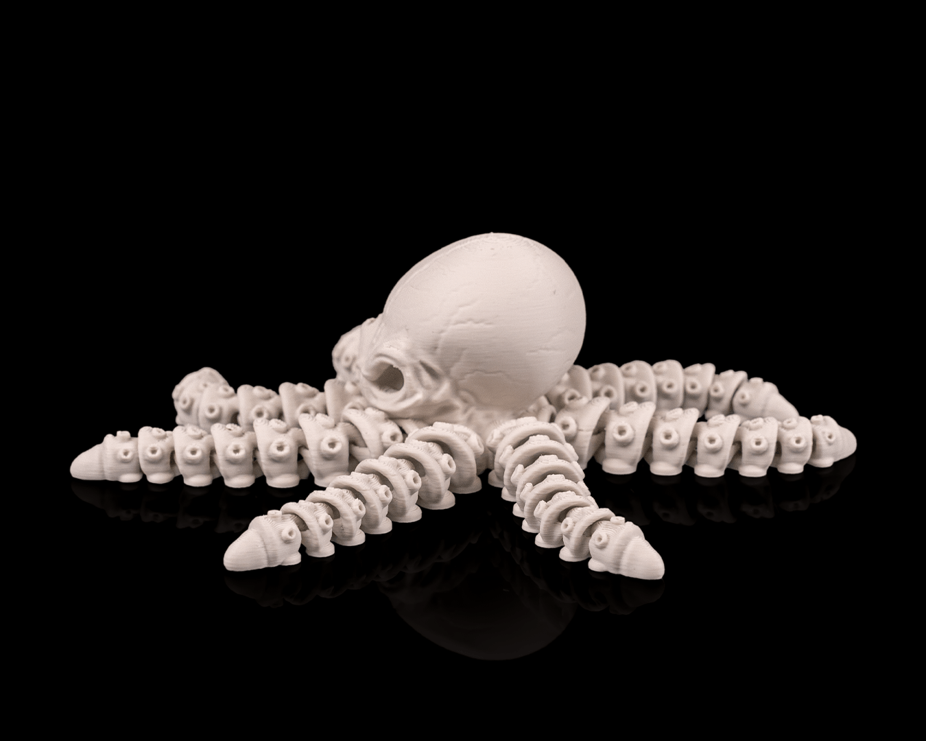 Polpo Scheletro Articolato – Creatura Marina Flessibile Stampata in 3D