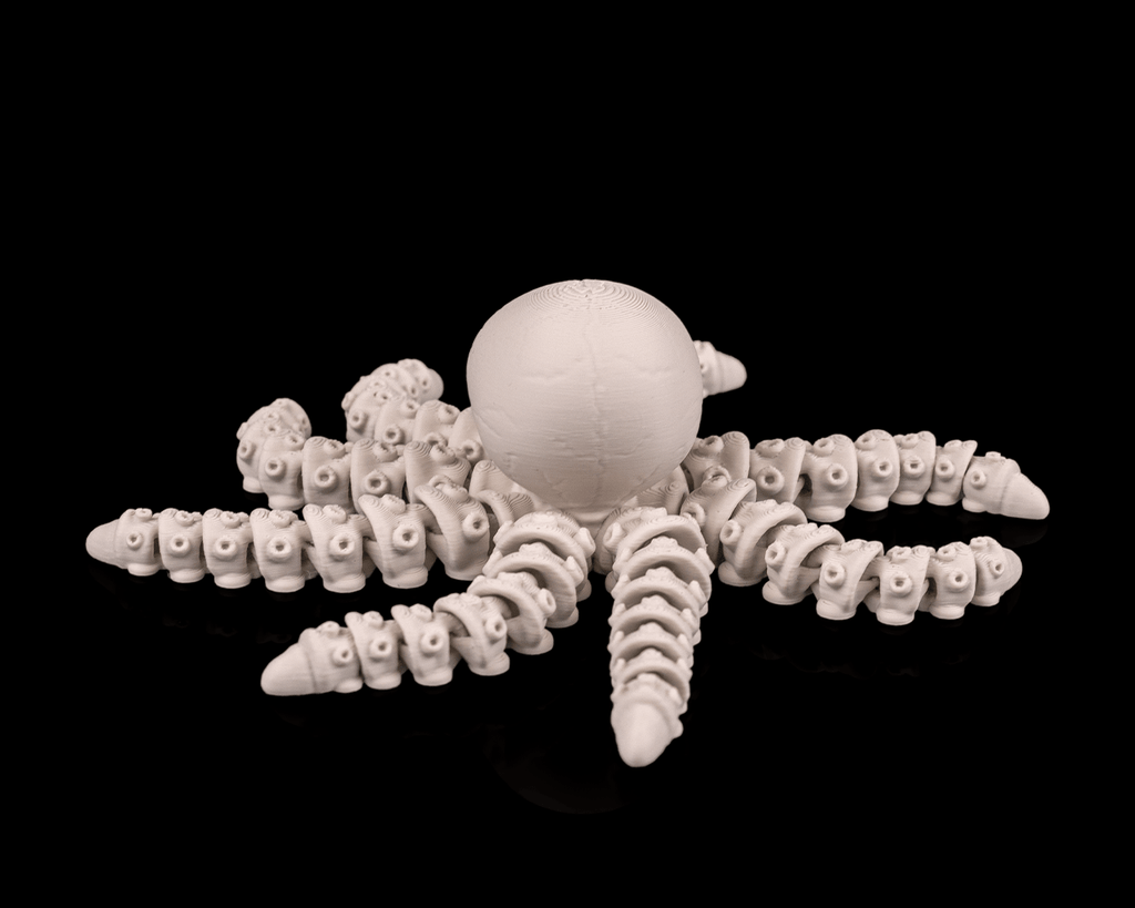 Polpo Scheletro Articolato – Creatura Marina Flessibile Stampata in 3D