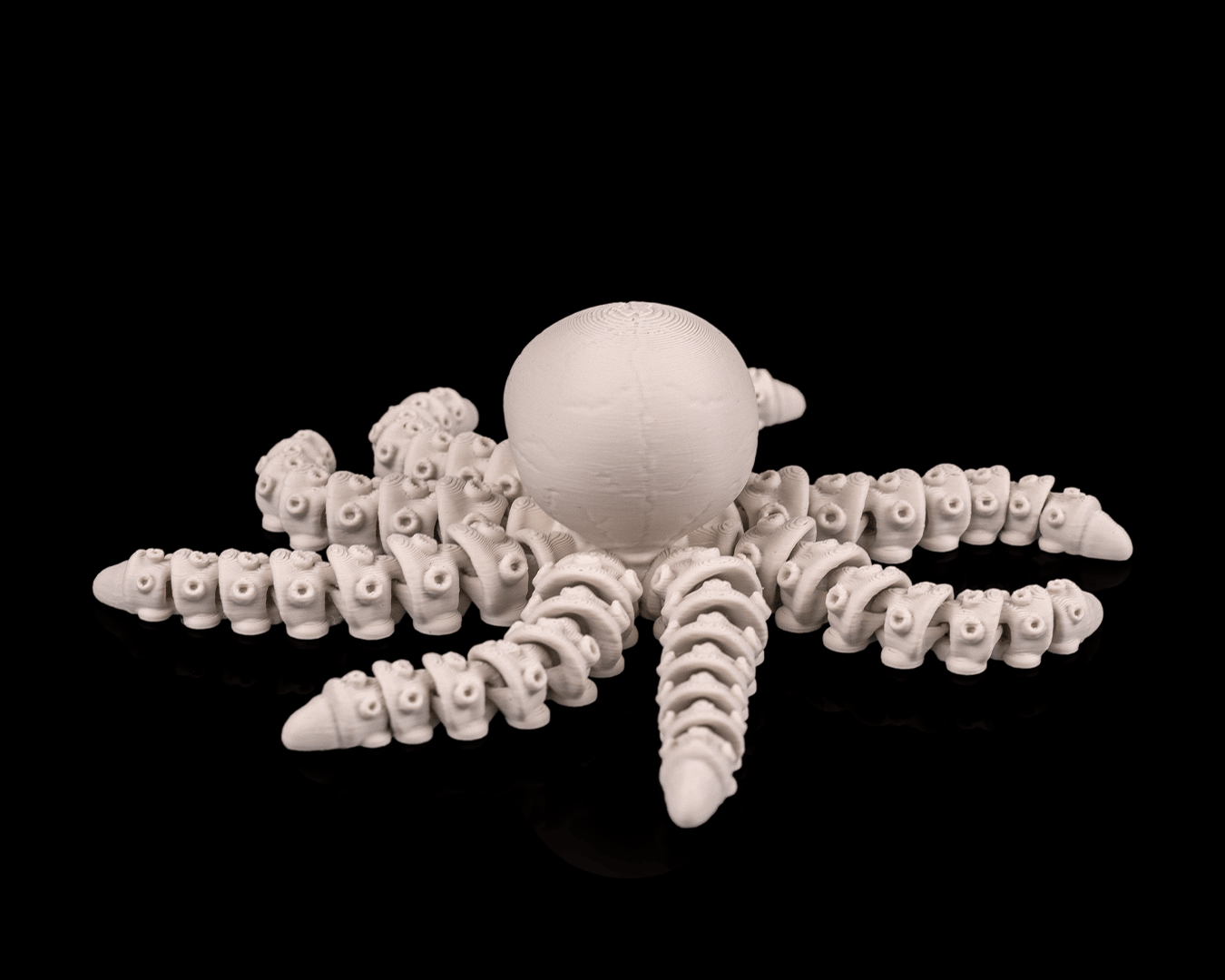 Polpo Scheletro Articolato – Creatura Marina Flessibile Stampata in 3D