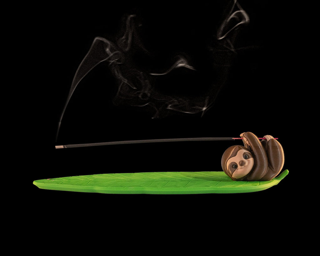 Porta Incenso “Bradipo Relax” – Supporto Decorativo per Bastoncini d’Incenso Stampato in 3D