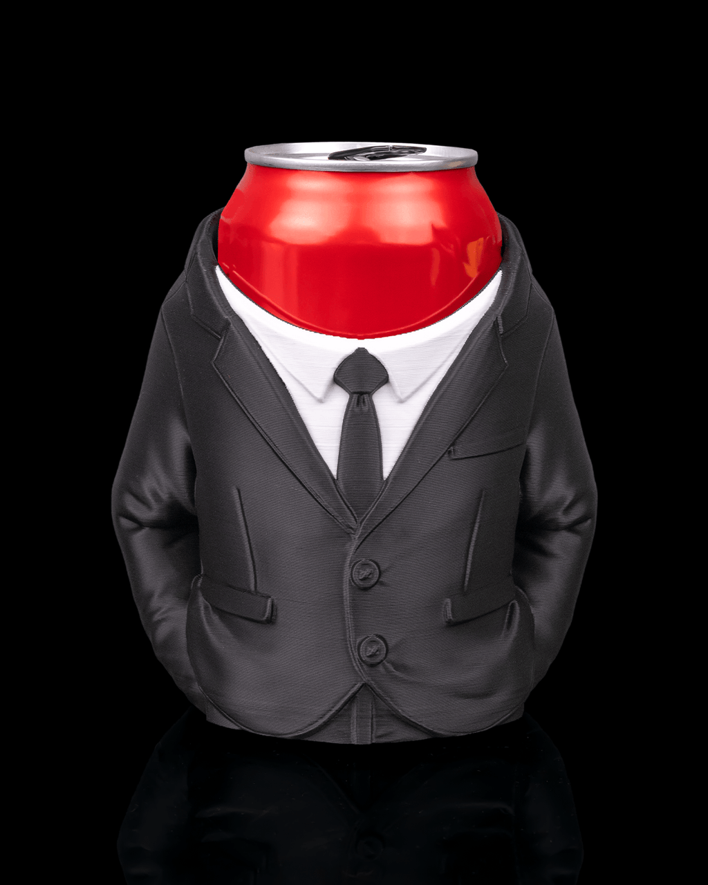 Porta Lattina Elegante con Abito – Supporto per Lattine 330 ml Stampato in 3D | Design Business