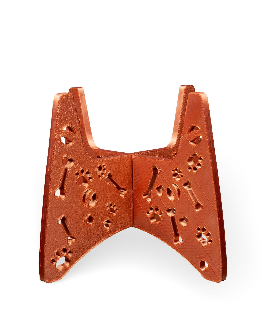 Supporto Rialzato per Ciotola Cane – Portaciotola con Motivo Zampe Stampato in 3D