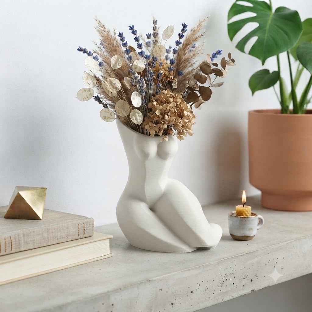 Vaso Artistico Venere  – Scultura Moderna in PLA Stampata in 3D
