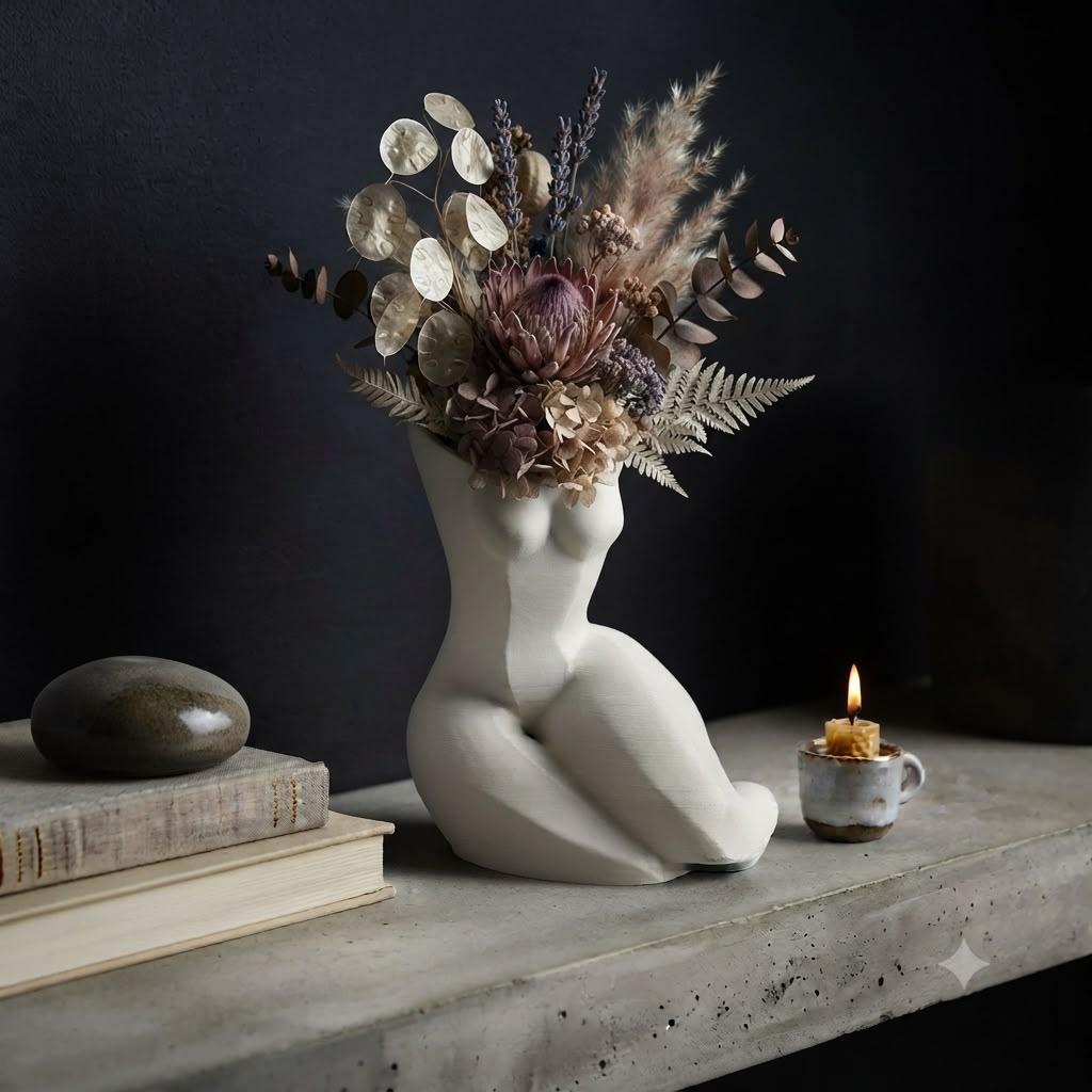 Vaso Artistico Venere  – Scultura Moderna in PLA Stampata in 3D