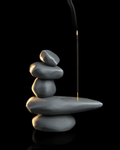 Porta Incenso Zen Balance – Decorazione con Pietre Zen Stampata in 3D