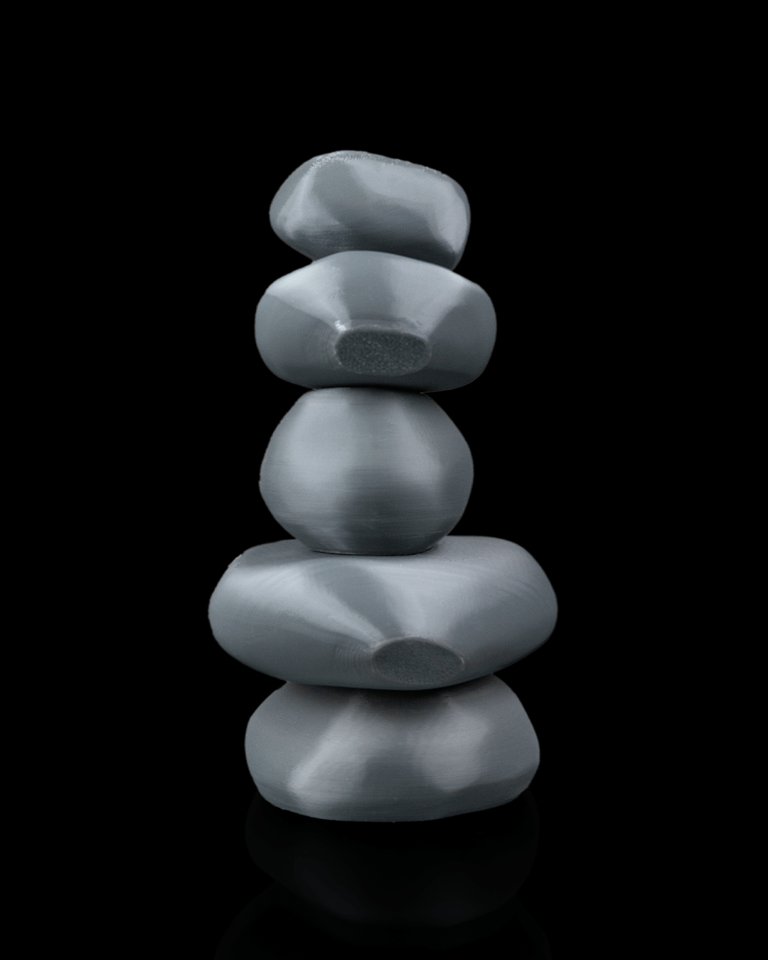 Porta Incenso Zen Balance – Decorazione con Pietre Zen Stampata in 3D