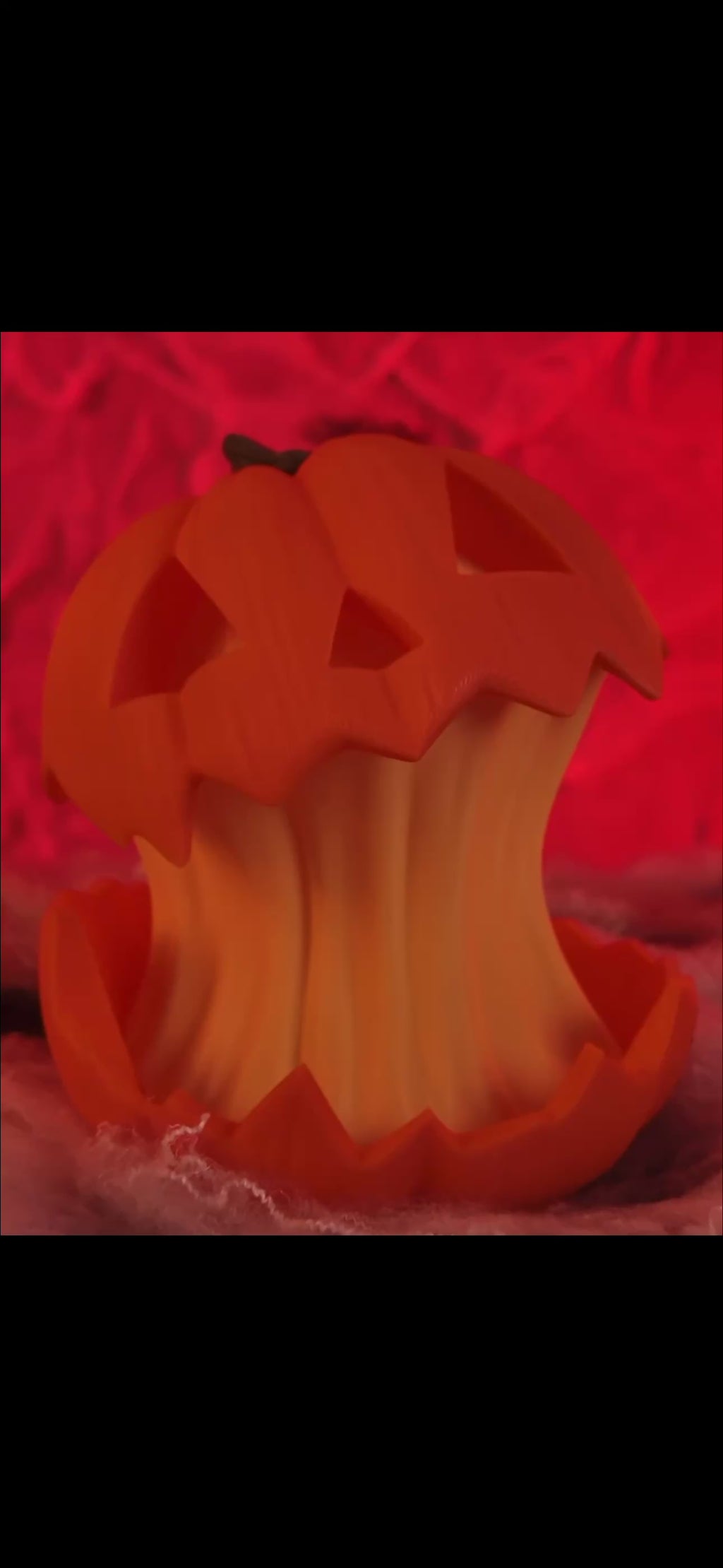 Zucca Spettrale 3D – Lampada Decorativa per Halloween