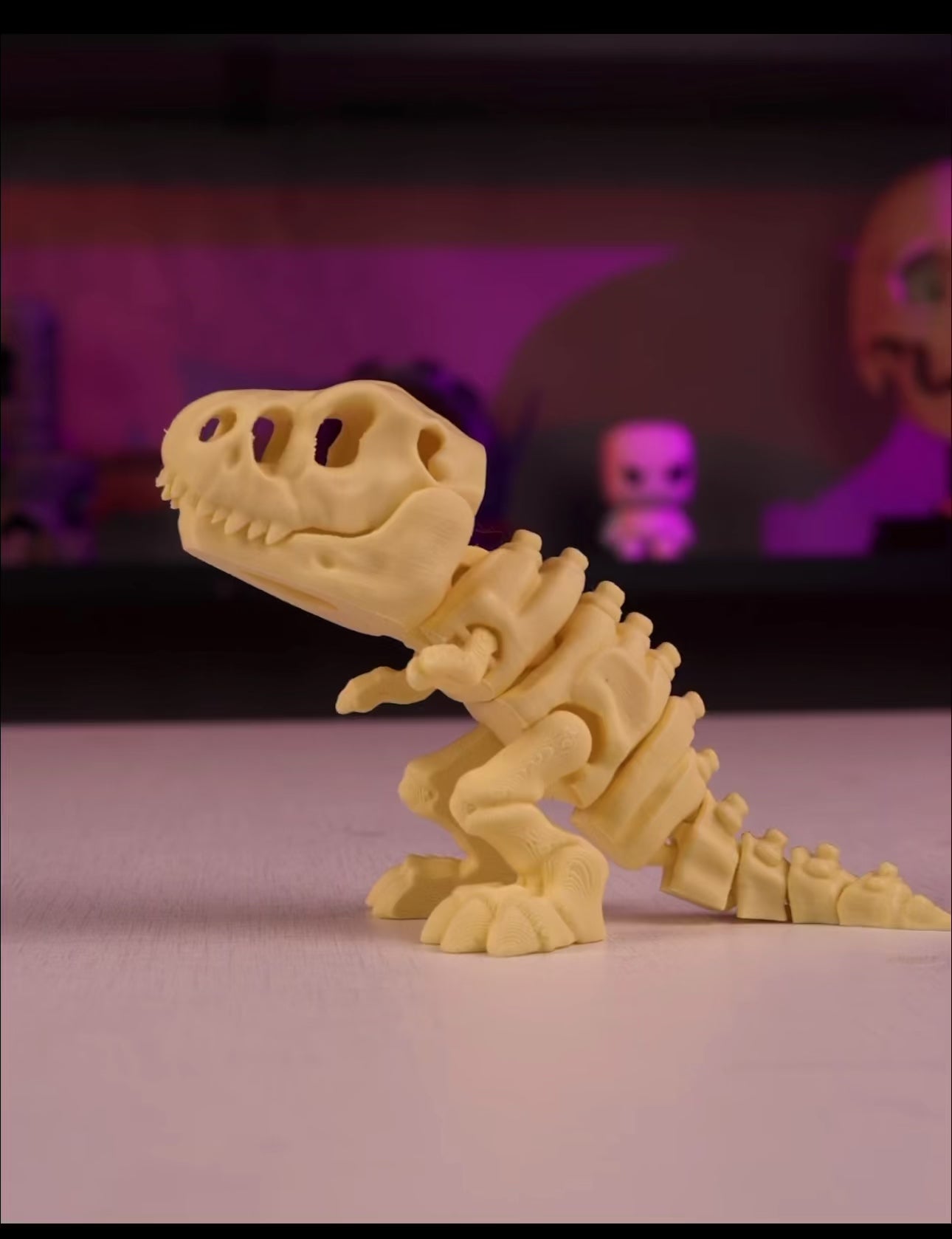 T-Rex in Scheletro – Modellino Stampato in 3D (Articolato e da Collezione)
