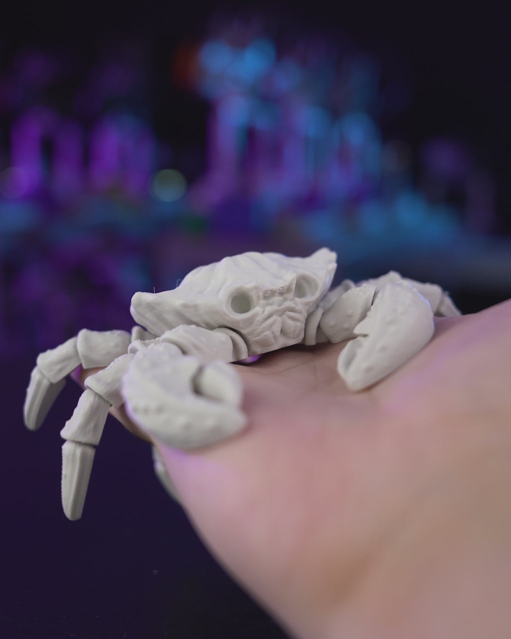Granchio Scheletro Articolato – Modello Marino Flessibile Stampato in 3D