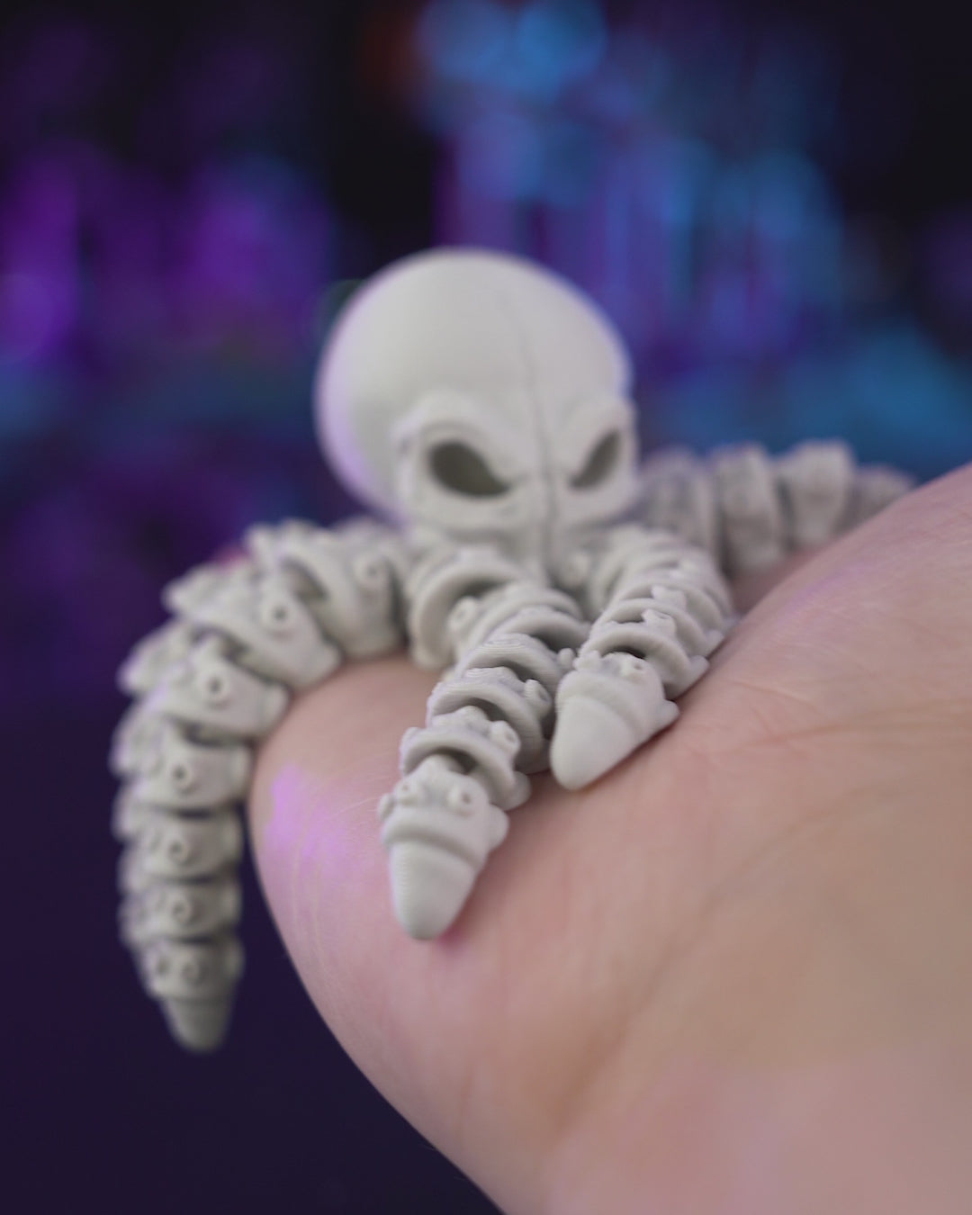 Polpo Scheletro Articolato – Creatura Marina Flessibile Stampata in 3D