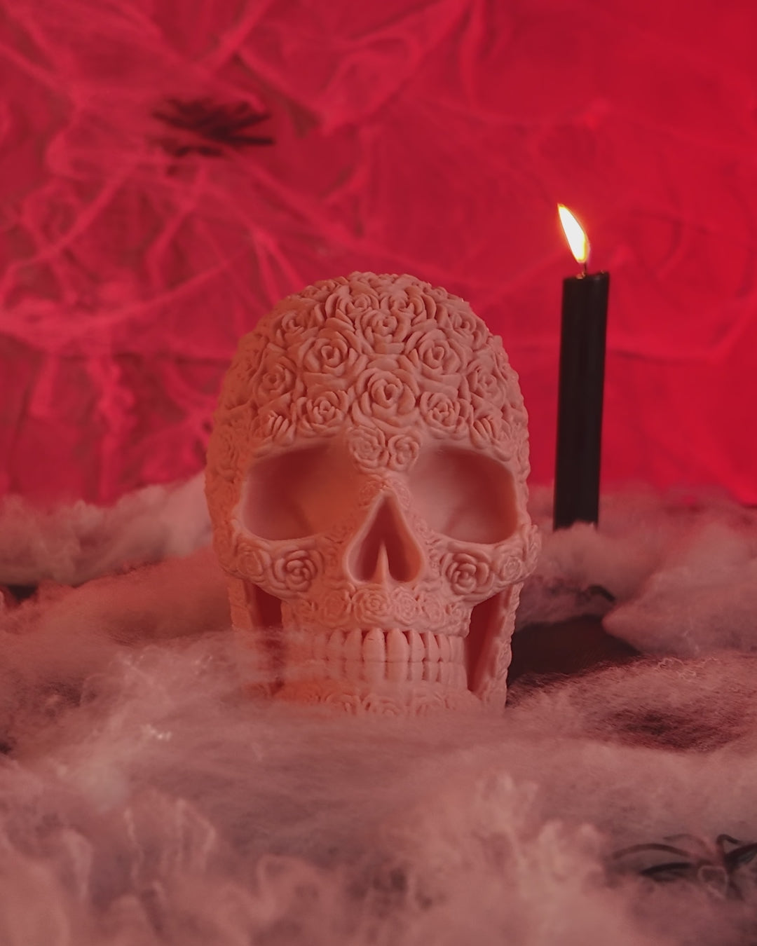 Teschio Fiorito “Bloom of Doom” – Decorazione Gotica Stampata in 3D