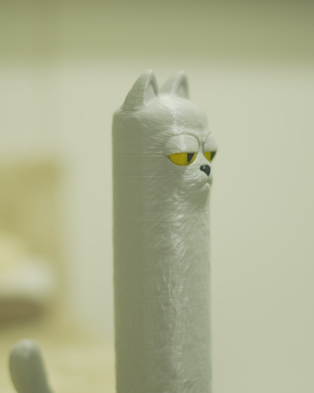 Porta Rotolo Carta Igienica Gatto Buffo – Decorazione Bagno Stampata in 3D
